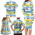 Surfing Christmas Family Matching Long Sleeve Bodycon Dress and Hawaiian Shirt Tropical Santa Let's Go Surfing DT02 - Polynesian Pride