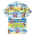 Surfing Christmas Family Matching Long Sleeve Bodycon Dress and Hawaiian Shirt Tropical Santa Let's Go Surfing DT02 - Polynesian Pride