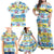 Surfing Christmas Family Matching Off Shoulder Maxi Dress and Hawaiian Shirt Tropical Santa Let's Go Surfing DT02 - Polynesian Pride