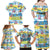 Surfing Christmas Family Matching Off Shoulder Maxi Dress and Hawaiian Shirt Tropical Santa Let's Go Surfing DT02 - Polynesian Pride