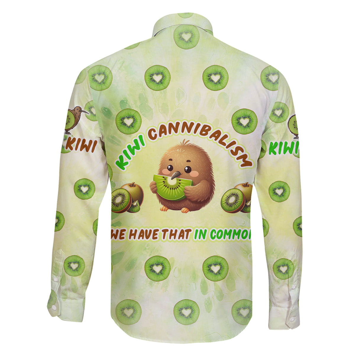 Kiwi Cannibalism Family Matching Off The Shoulder Long Sleeve Dress and Hawaiian Shirt New Zealand Kiwi Cute Bird Funny