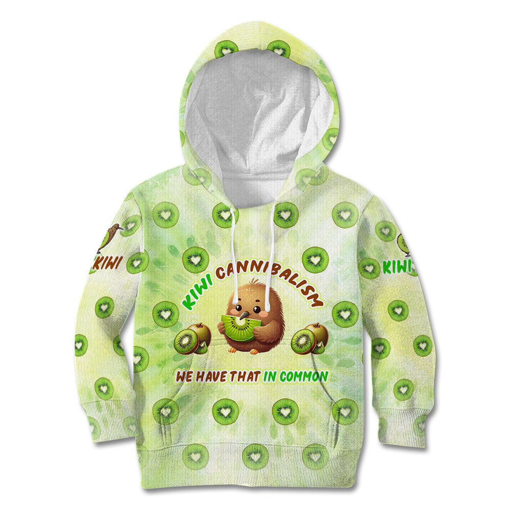 Kiwi Cannibalism Kid Hoodie New Zealand Kiwi Cute Bird Funny