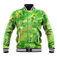 I Love Kiwi Baseball Jacket New Zealand Kiwi Fruit Summer Cocktail DT02 Unisex Green - Polynesian Pride