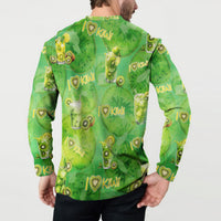I Love Kiwi Button Sweatshirt New Zealand Kiwi Fruit Summer Cocktail DT02 - Polynesian Pride