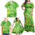 I Love Kiwi Family Matching Off Shoulder Maxi Dress and Hawaiian Shirt New Zealand Kiwi Fruit Summer Cocktail