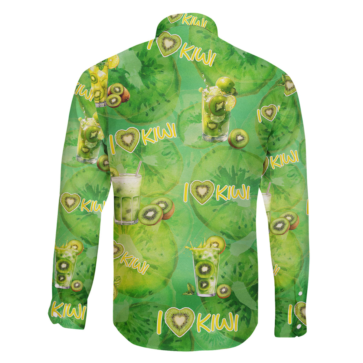 I Love Kiwi Family Matching Off Shoulder Maxi Dress and Hawaiian Shirt New Zealand Kiwi Fruit Summer Cocktail