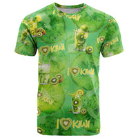 I Love Kiwi T Shirt New Zealand Kiwi Fruit Summer Cocktail