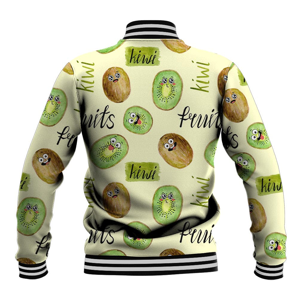 Kiwi Cute Humorous Baseball Jacket New Zealand Fruit DT02 - Polynesian Pride