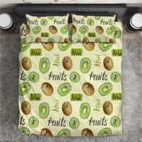 Kiwi Cute Humorous Bedding Set New Zealand Fruit DT02 Yellow - Polynesian Pride