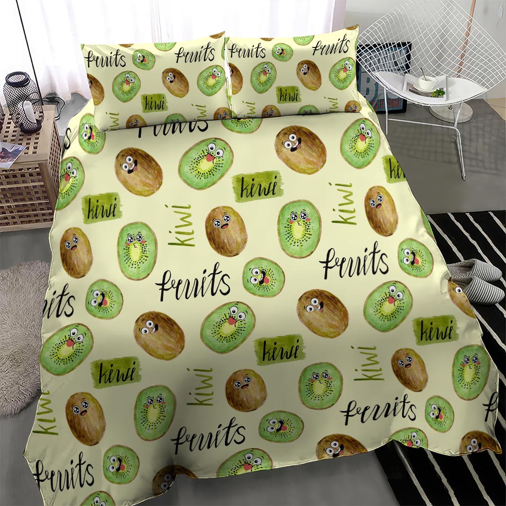 Kiwi Cute Humorous Bedding Set New Zealand Fruit DT02 - Polynesian Pride
