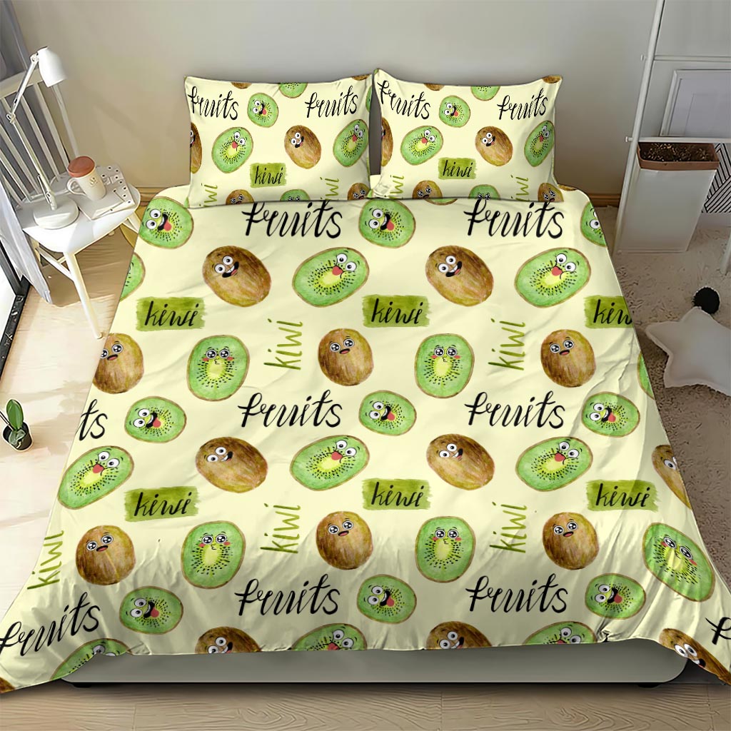 Kiwi Cute Humorous Bedding Set New Zealand Fruit DT02 - Polynesian Pride