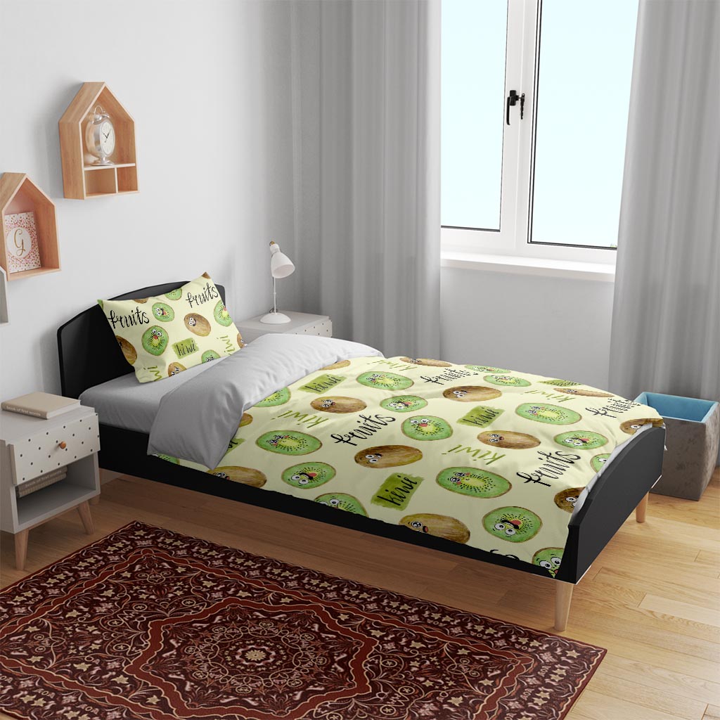Kiwi Cute Humorous Bedding Set New Zealand Fruit DT02 - Polynesian Pride