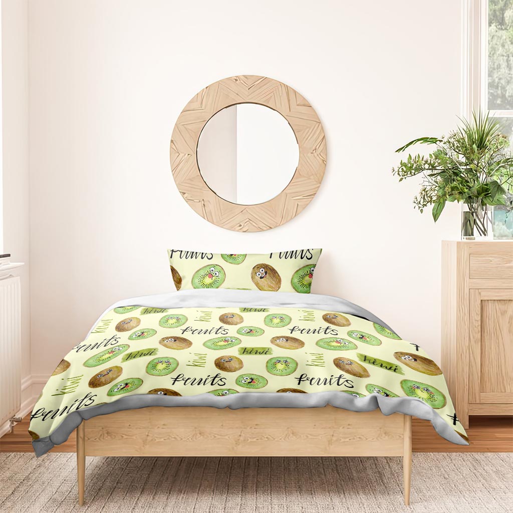 Kiwi Cute Humorous Bedding Set New Zealand Fruit DT02 - Polynesian Pride