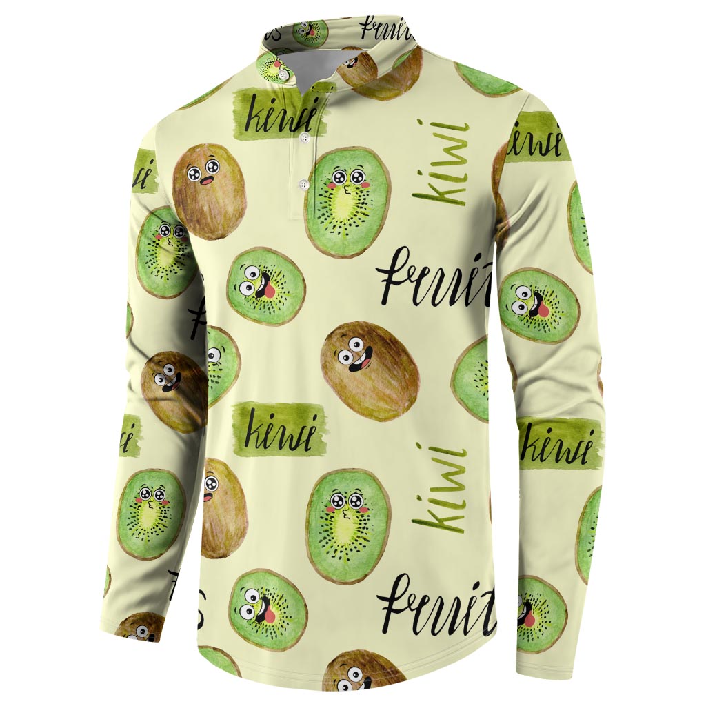 Kiwi Cute Humorous Button Sweatshirt New Zealand Fruit DT02 - Polynesian Pride