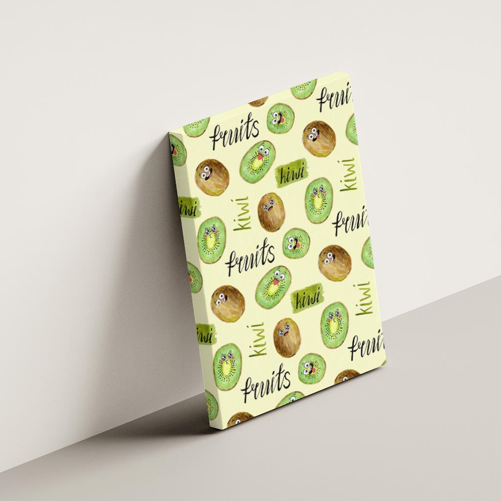 Kiwi Cute Humorous Canvas Wall Art New Zealand Fruit DT02 - Polynesian Pride