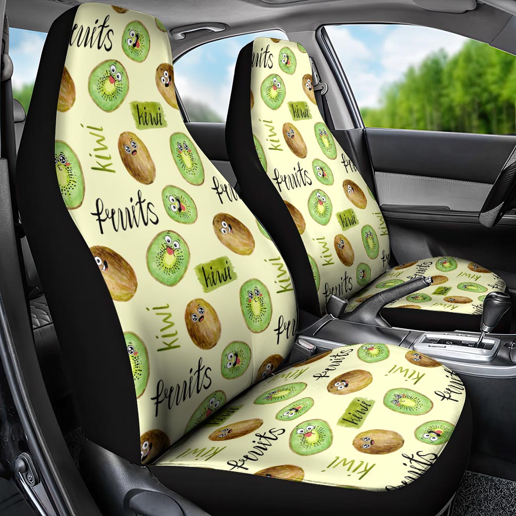 Kiwi Cute Humorous Car Seat Cover New Zealand Fruit