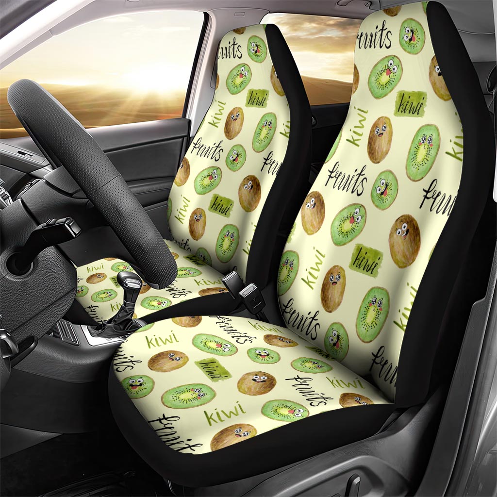 Kiwi Cute Humorous Car Seat Cover New Zealand Fruit