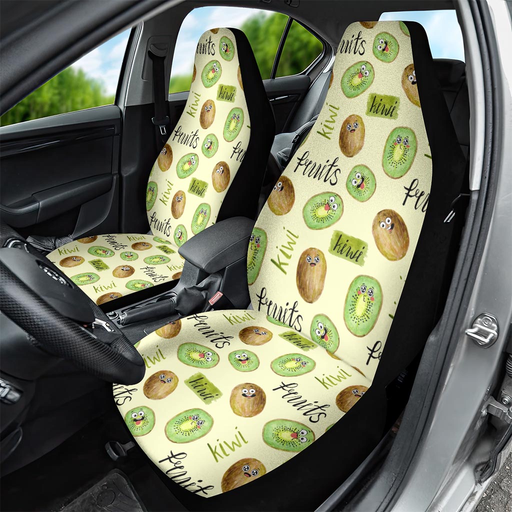 Kiwi Cute Humorous Car Seat Cover New Zealand Fruit