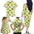 Kiwi Cute Humorous Family Matching Off The Shoulder Long Sleeve Dress and Hawaiian Shirt New Zealand Fruit