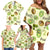 Kiwi Cute Humorous Family Matching Off Shoulder Short Dress and Hawaiian Shirt New Zealand Fruit