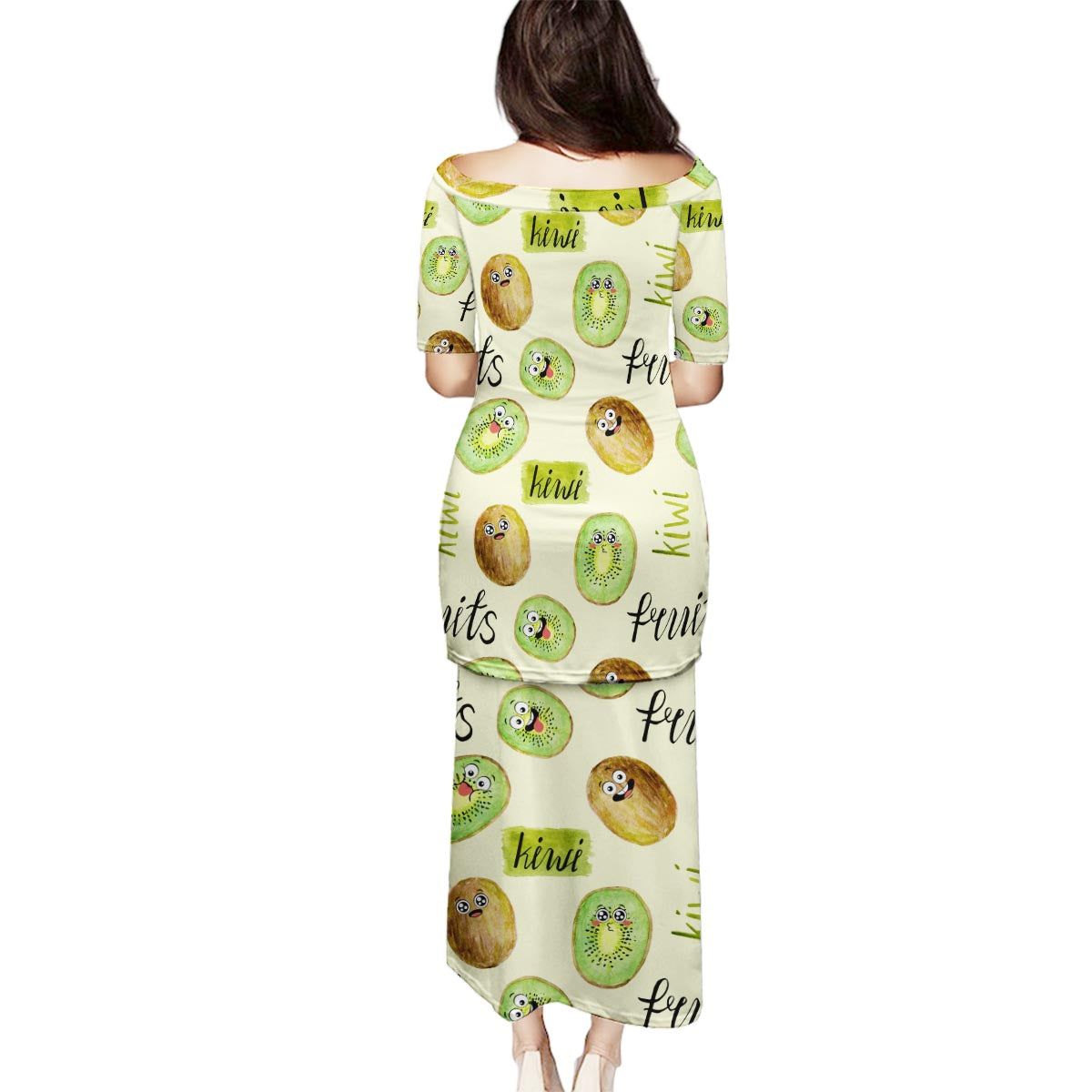 Kiwi Cute Humorous Family Matching Puletasi and Hawaiian Shirt New Zealand Fruit