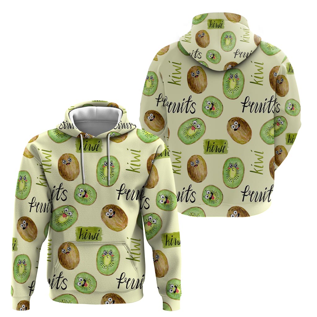 Kiwi Cute Humorous Hoodie New Zealand Fruit