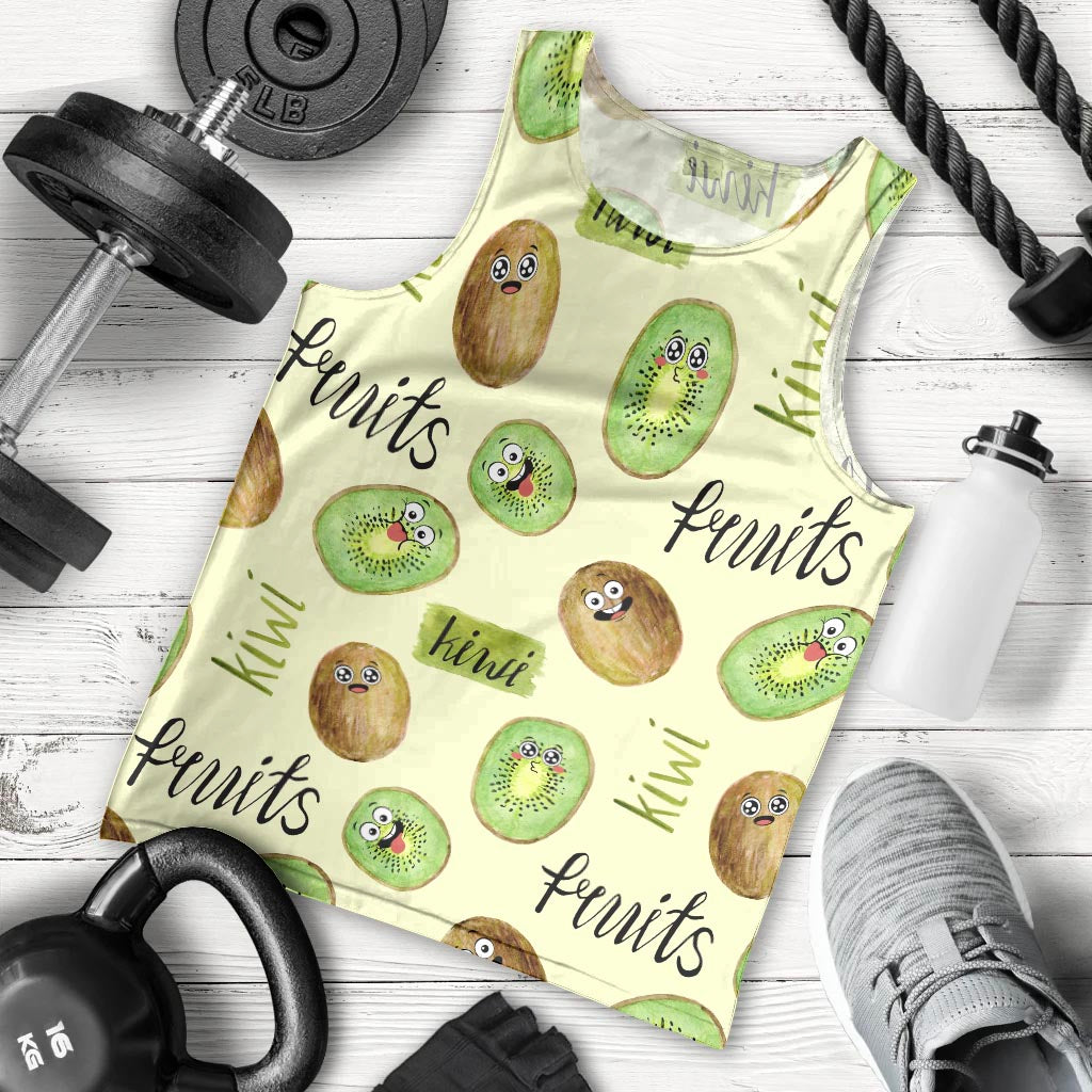 Kiwi Cute Humorous Men Tank Top New Zealand Fruit DT02 - Polynesian Pride
