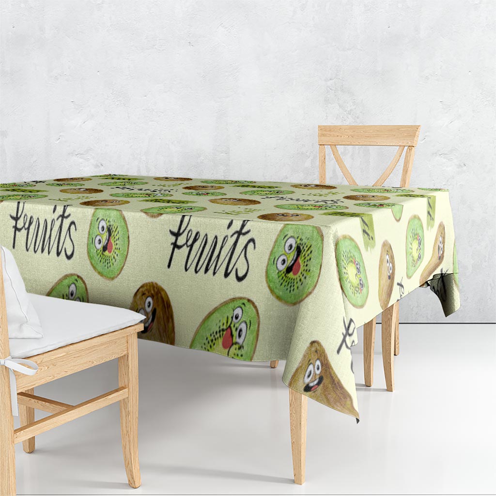 Kiwi Cute Humorous Tablecloth New Zealand Fruit DT02 - Polynesian Pride