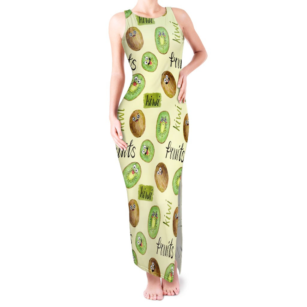 Kiwi Cute Humorous Tank Maxi Dress New Zealand Fruit