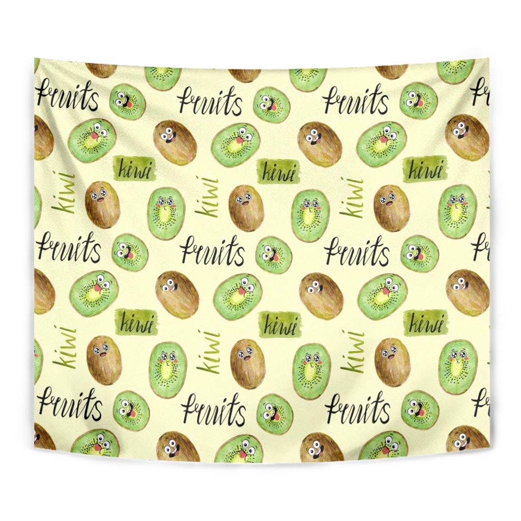 Kiwi Cute Humorous Tapestry New Zealand Fruit