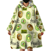 Kiwi Cute Humorous Wearable Blanket Hoodie New Zealand Fruit DT02 - Polynesian Pride