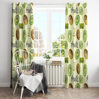 Kiwi Cute Humorous Window Curtain New Zealand Fruit DT02 - Polynesian Pride