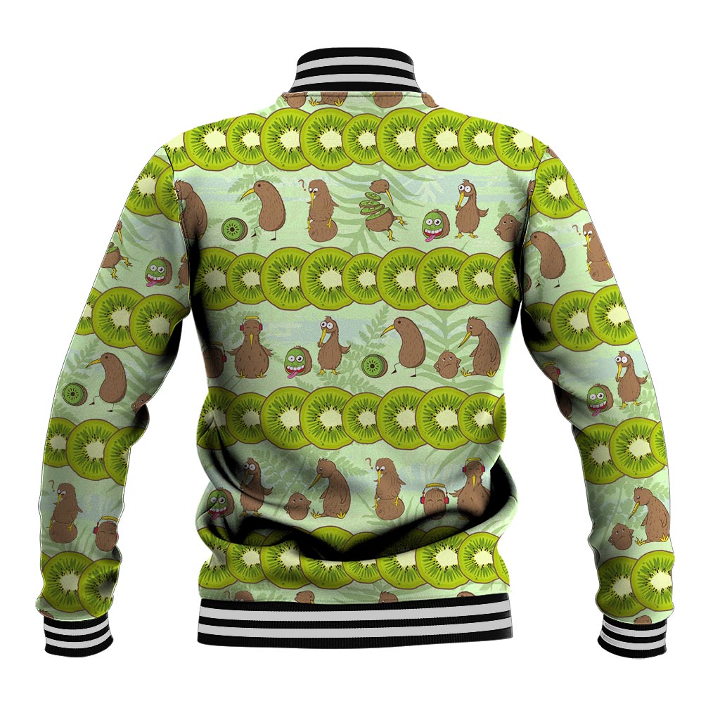New Zealand Kiwi Fruit Witty Kiwi Bird Baseball Jacket