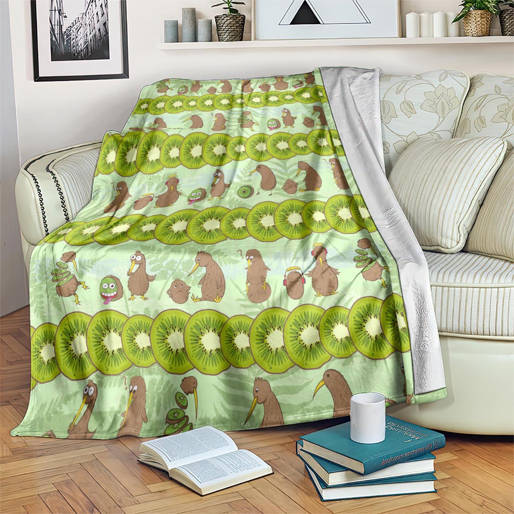 New Zealand Kiwi Fruit Witty Kiwi Bird Blanket