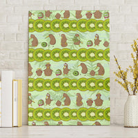 New Zealand Kiwi Fruit Witty Kiwi Bird Canvas Wall Art