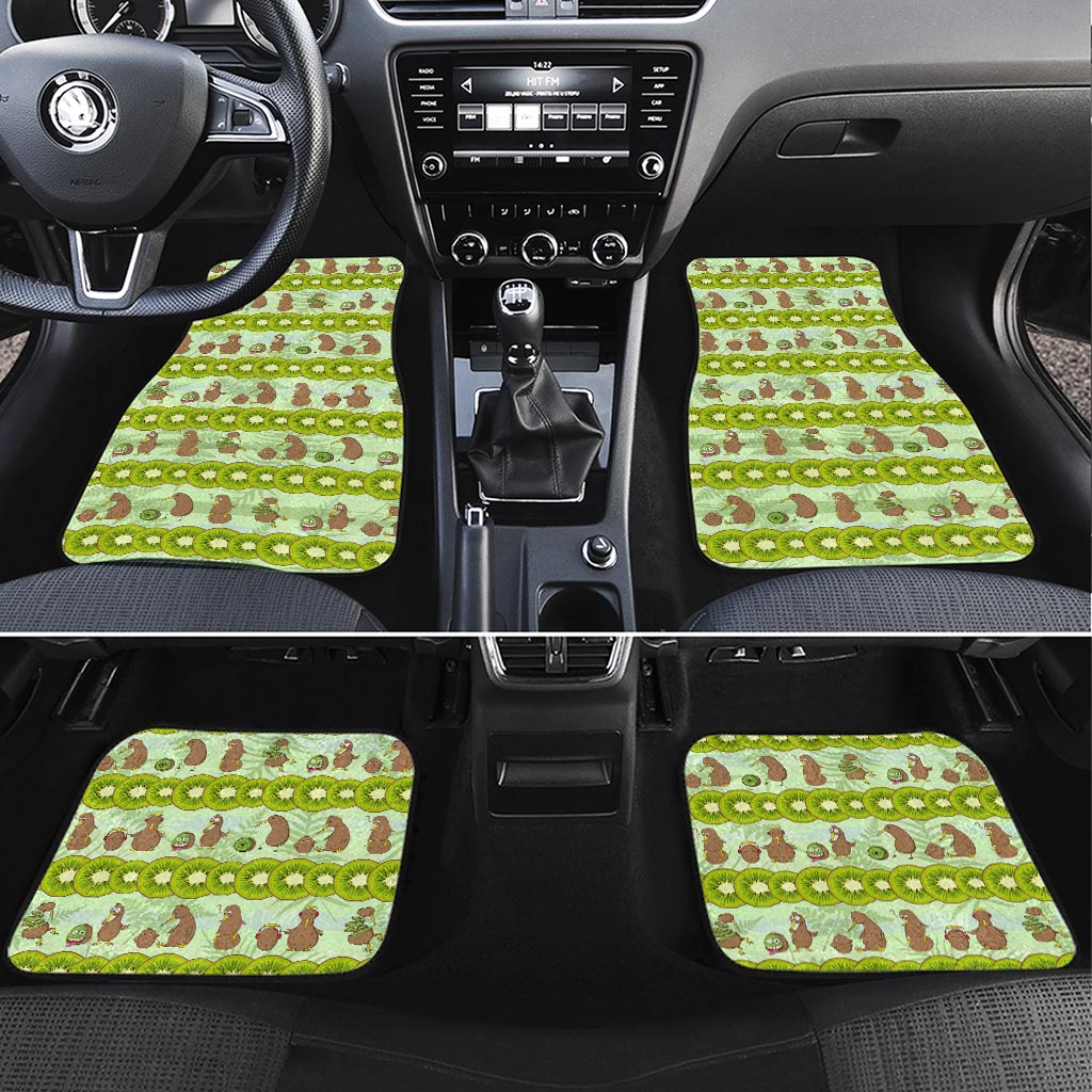 New Zealand Kiwi Fruit Witty Kiwi Bird Car Mats