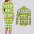 New Zealand Kiwi Fruit Witty Kiwi Bird Couples Matching Long Sleeve Bodycon Dress and Long Sleeve Button Shirt