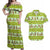 New Zealand Kiwi Fruit Witty Kiwi Bird Couples Matching Off Shoulder Maxi Dress and Hawaiian Shirt