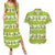 New Zealand Kiwi Fruit Witty Kiwi Bird Couples Matching Summer Maxi Dress and Hawaiian Shirt