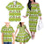 New Zealand Kiwi Fruit Witty Kiwi Bird Family Matching Off The Shoulder Long Sleeve Dress and Hawaiian Shirt