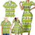 New Zealand Kiwi Fruit Witty Kiwi Bird Family Matching Short Sleeve Bodycon Dress and Hawaiian Shirt