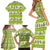 New Zealand Kiwi Fruit Witty Kiwi Bird Family Matching Short Sleeve Bodycon Dress and Hawaiian Shirt