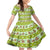 New Zealand Kiwi Fruit Witty Kiwi Bird Kid Short Sleeve Dress