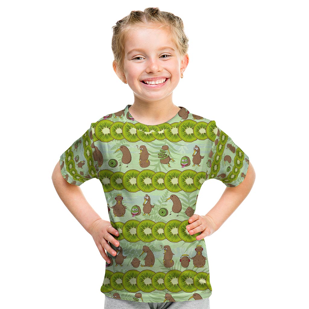 New Zealand Kiwi Fruit Witty Kiwi Bird Kid T Shirt