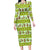 New Zealand Kiwi Fruit Witty Kiwi Bird Long Sleeve Bodycon Dress