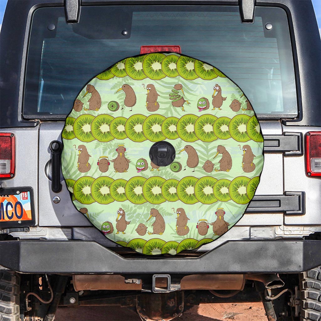 New Zealand Kiwi Fruit Witty Kiwi Bird Spare Tire Cover