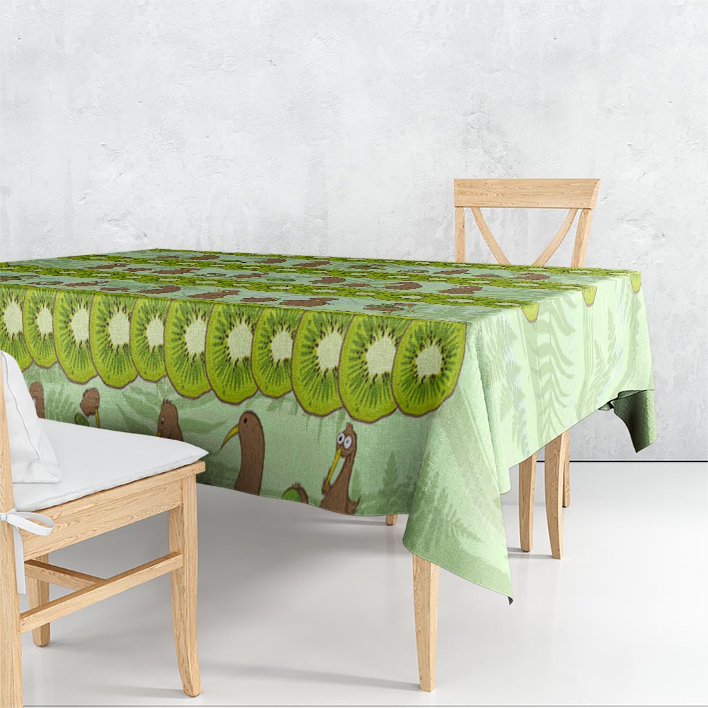 New Zealand Kiwi Fruit Witty Kiwi Bird Tablecloth