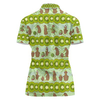 New Zealand Kiwi Fruit Witty Kiwi Bird Women Polo Shirt