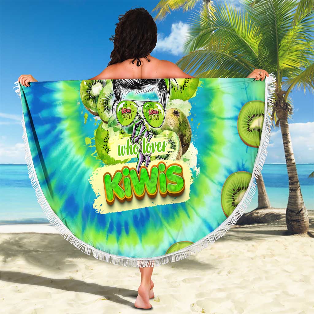 Just a Girl Who Loves Kiwis Beach Blanket New Zealand Tie Dye DT02 - Polynesian Pride