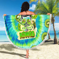 Just a Girl Who Loves Kiwis Beach Blanket New Zealand Tie Dye DT02 - Polynesian Pride